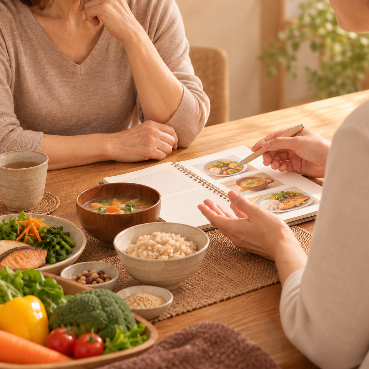 食事の相談風景